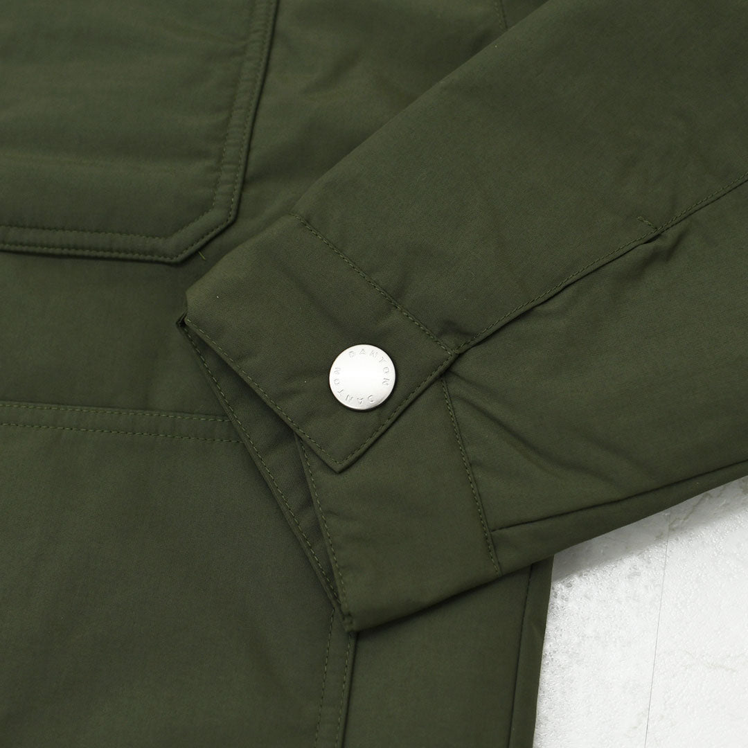 DANTON [ダントン] W Nylon Taffeta Work Jacket [DT-A0808STV] ナイロンタフタワークジャケット・ワークジャケット・コーデュロイ襟・ナイロンタフタ・おしゃれジャケット・LADY'S [2026AW]