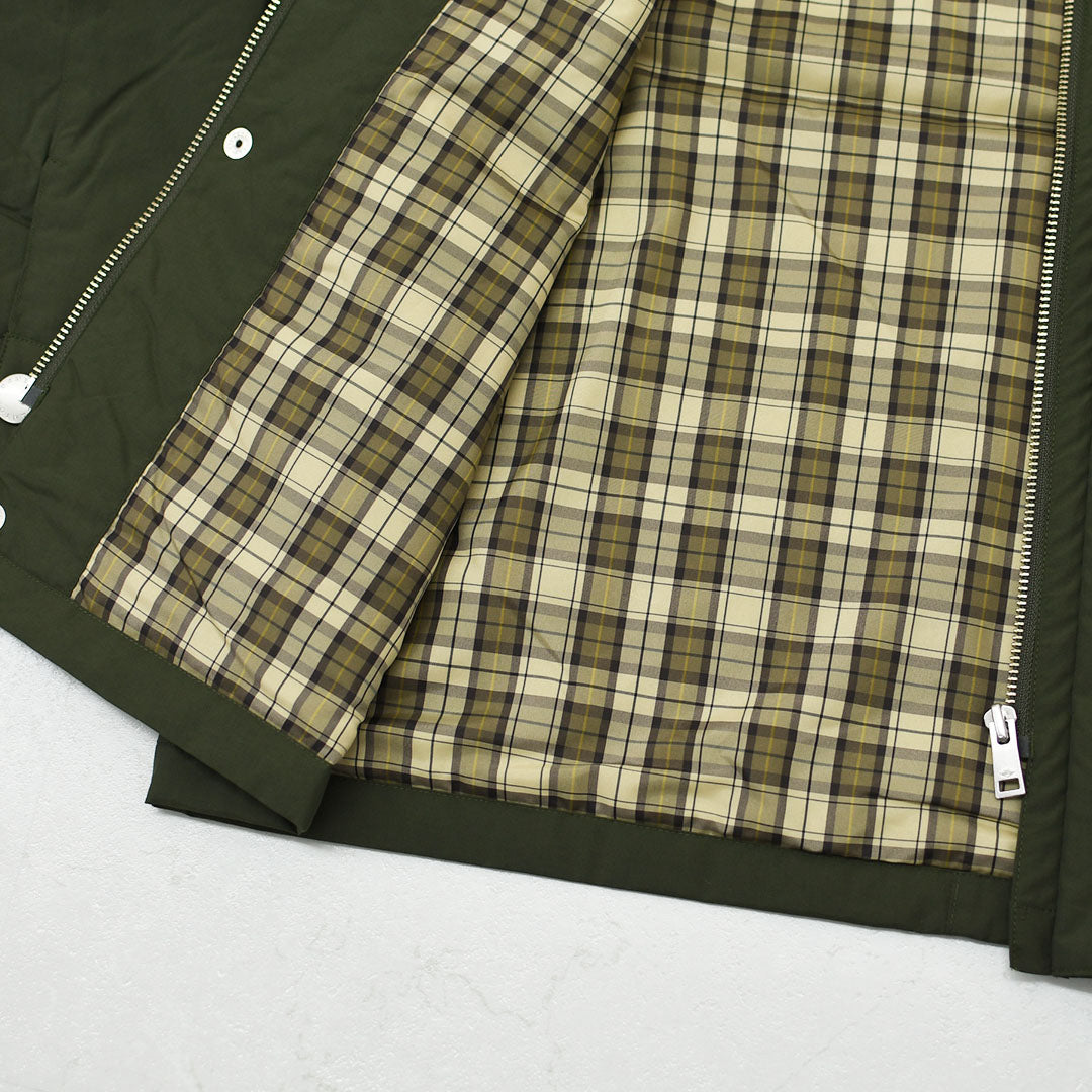 DANTON [ダントン] W Nylon Taffeta Work Jacket [DT-A0808STV] ナイロンタフタワークジャケット・ワークジャケット・コーデュロイ襟・ナイロンタフタ・おしゃれジャケット・LADY'S [2026AW]