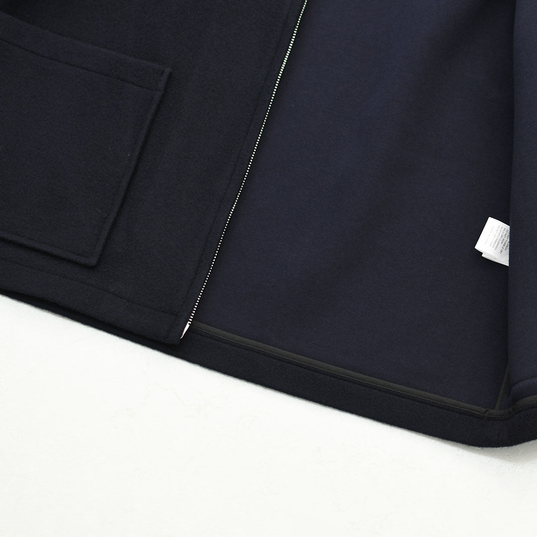 DANTON [ダントン] W Wool Melton Round Collar Jacket [DT-A0816BMR] ウールメルトンラウンドカラージャケット・ウールジャケット・メルトン素材・ボックスシルエット・ジャケット・アウター・LADY'S [2026AW]