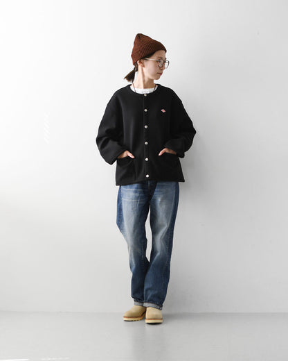 DANTON [ダントン] W Fleece Like Collarless Jacket [DT-A0820NDP] フリースライクカラーレスジャケット・フリースジャケット・カラーレスジャケット・軽量・ジャケット・アウター・LADY'S [2026AW]