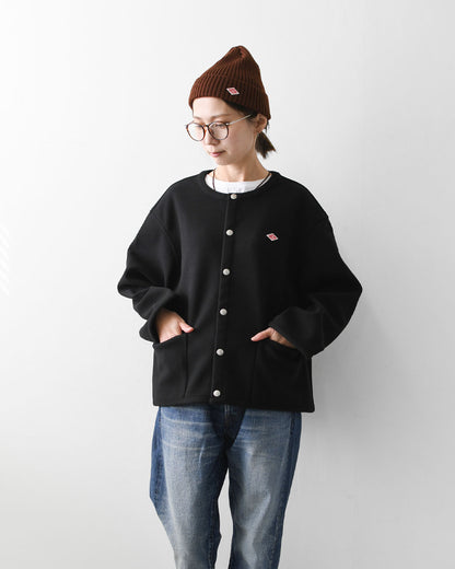 DANTON [ダントン] W Fleece Like Collarless Jacket [DT-A0820NDP] フリースライクカラーレスジャケット・フリースジャケット・カラーレスジャケット・軽量・ジャケット・アウター・LADY'S [2026AW]