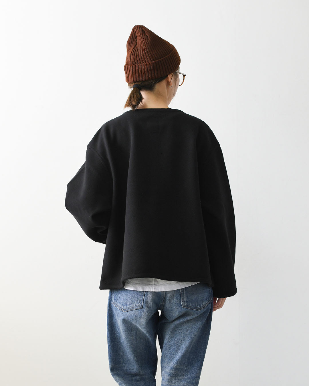 DANTON [ダントン] W Fleece Like Collarless Jacket [DT-A0820NDP] フリースライクカラーレスジャケット・フリースジャケット・カラーレスジャケット・軽量・ジャケット・アウター・LADY'S [2026AW]