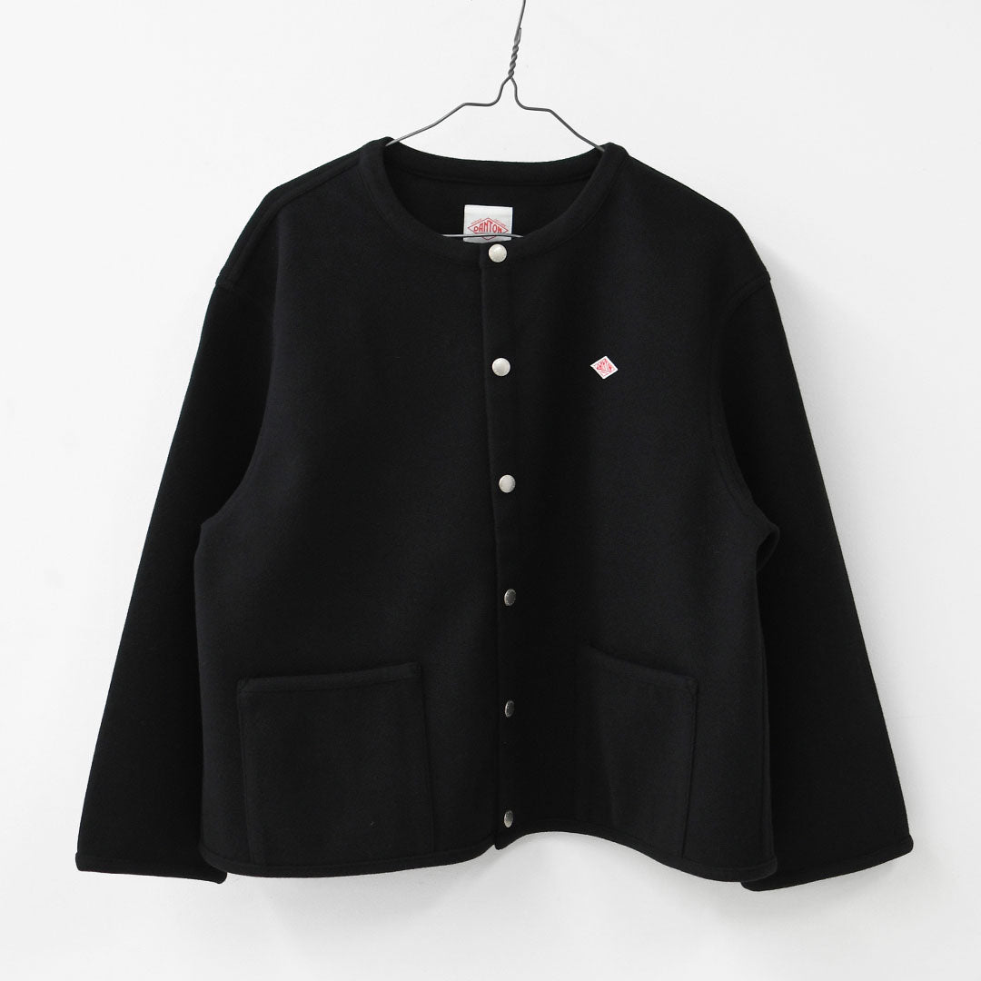 DANTON [ダントン] W Fleece Like Collarless Jacket [DT-A0820NDP] フリースライクカラーレスジャケット・フリースジャケット・カラーレスジャケット・軽量・ジャケット・アウター・LADY'S [2026AW]