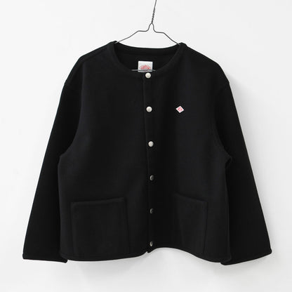 DANTON [ダントン] W Fleece Like Collarless Jacket [DT-A0820NDP] フリースライクカラーレスジャケット・フリースジャケット・カラーレスジャケット・軽量・ジャケット・アウター・LADY'S [2026AW]
