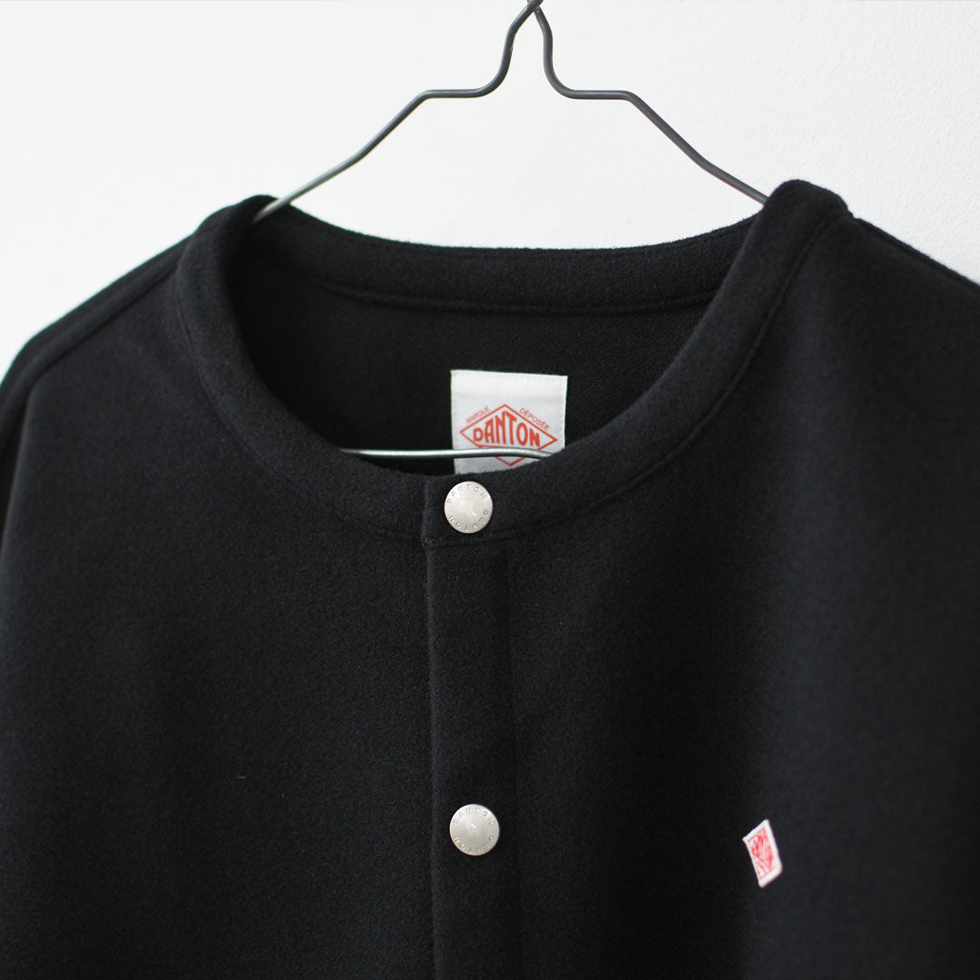 DANTON [ダントン] W Fleece Like Collarless Jacket [DT-A0820NDP] フリースライクカラーレスジャケット・フリースジャケット・カラーレスジャケット・軽量・ジャケット・アウター・LADY'S [2026AW]