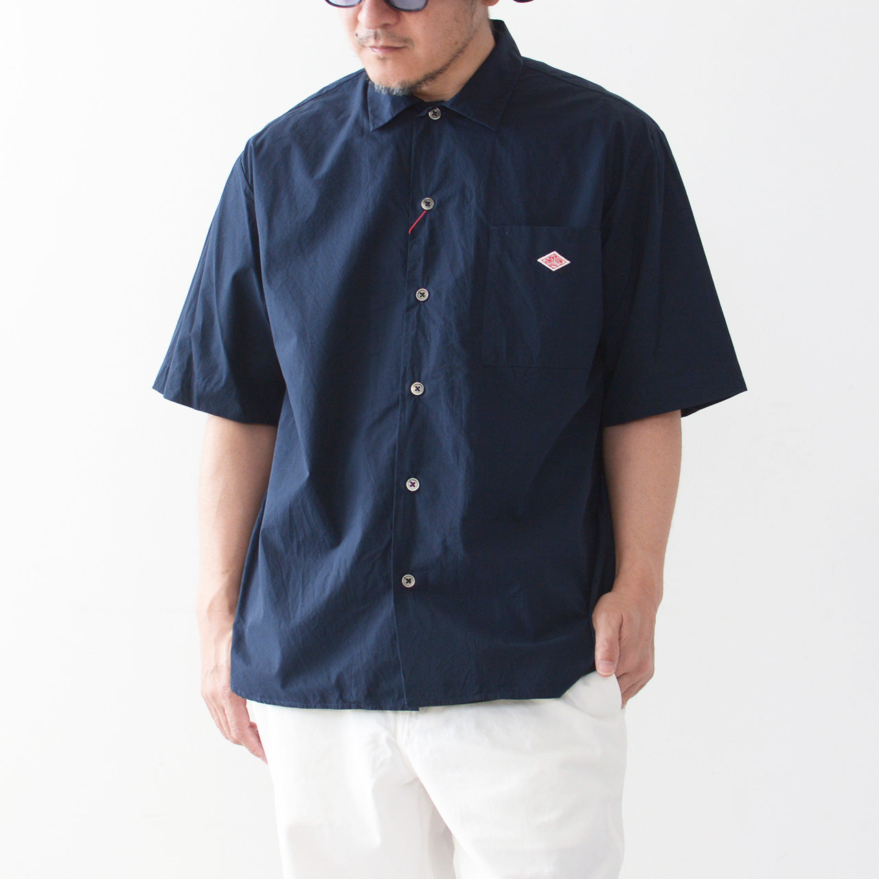 DANTON [ダントン] M's PLAIN WORK SHIRT S/S [DT-B0049CPL-T] プレーンワークシャツ [2024SS]