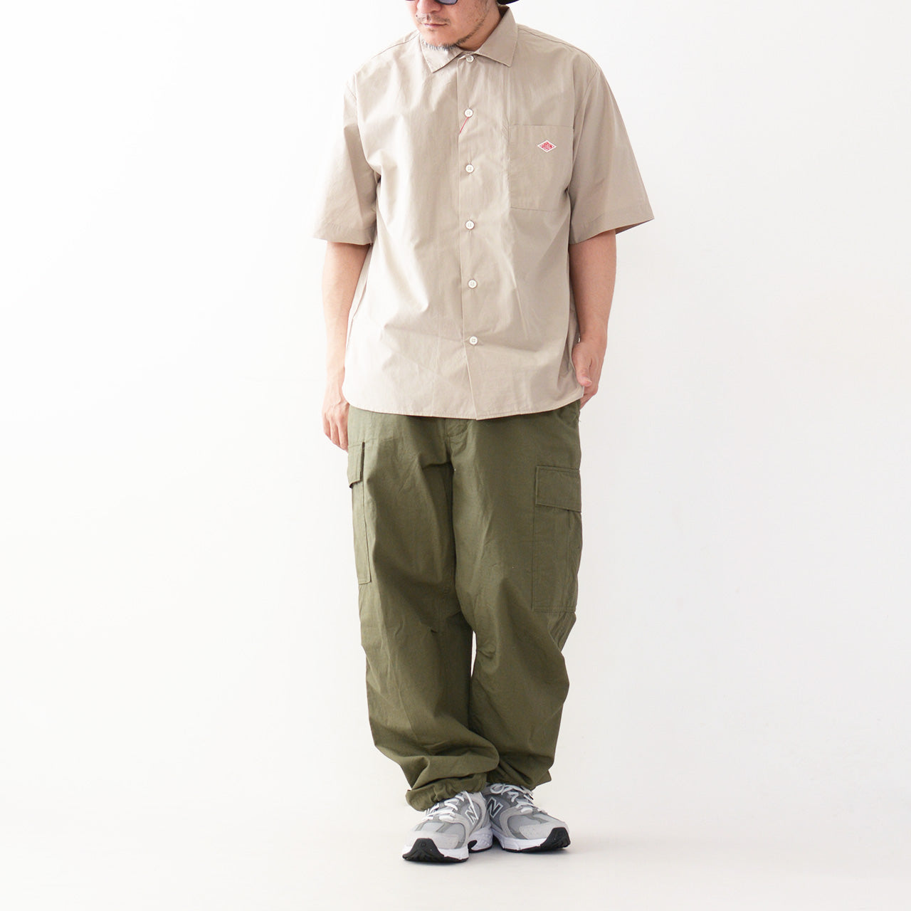 DANTON [ダントン] M's PLAIN WORK SHIRT S/S [DT-B0049CPL-T] プレーンワークシャツ [2024SS]