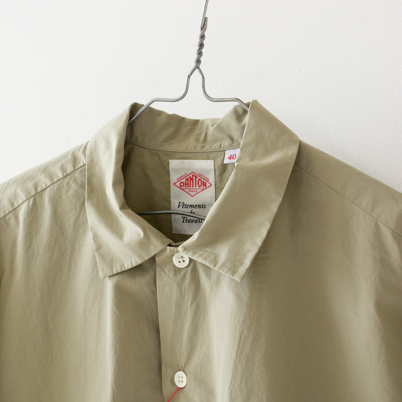 DANTON [ダントン] M's PLAIN WORK SHIRT S/S [DT-B0049CPL-T] プレーンワークシャツ [2024SS]