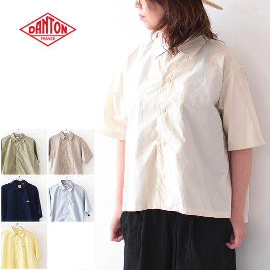 DANTON [ダントン] W HALF SLEEVE SHIRT [DT-B0223CPL]  ハーフスリーブシャツ [2024SS]