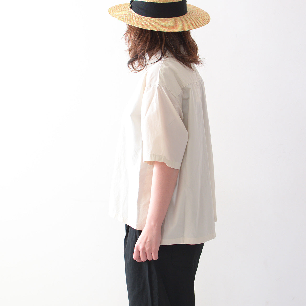 DANTON [ダントン] W HALF SLEEVE SHIRT [DT-B0223CPL]  ハーフスリーブシャツ [2024SS]