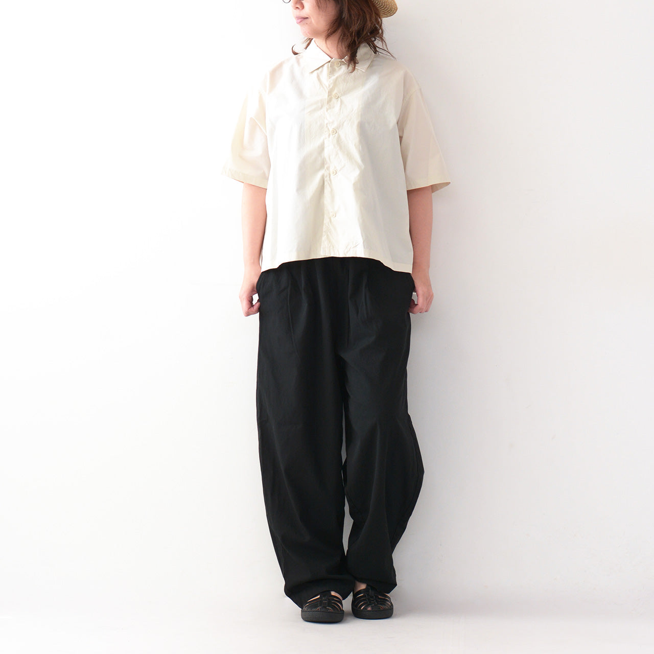 DANTON [ダントン] W HALF SLEEVE SHIRT [DT-B0223CPL]  ハーフスリーブシャツ [2024SS]