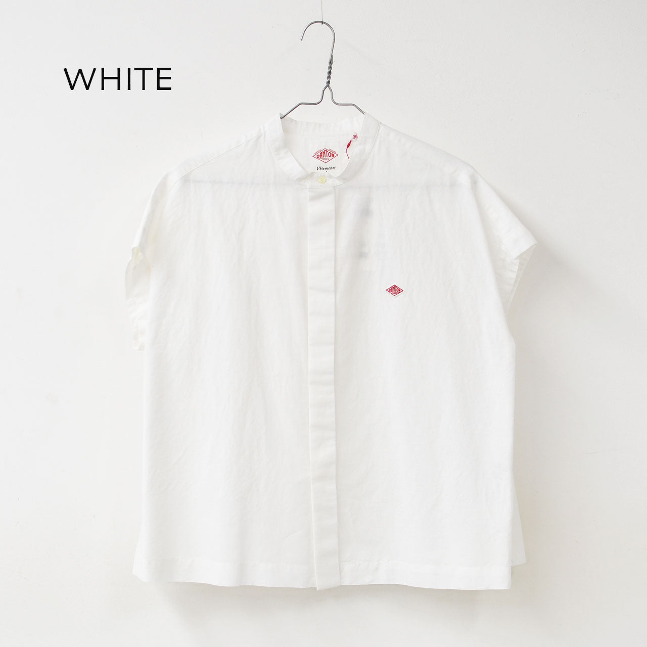 DANTON [ダントン] W COTTON LINEN SLUB SLEEVELESS SHIRT [DT-B0235VCL] コットンリネンスラブスリーブレスシャツ [2025SS]
