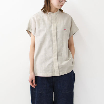 DANTON [ダントン] W COTTON LINEN SLUB SLEEVELESS SHIRT [DT-B0235VCL] コットンリネンスラブスリーブレスシャツ [2025SS]