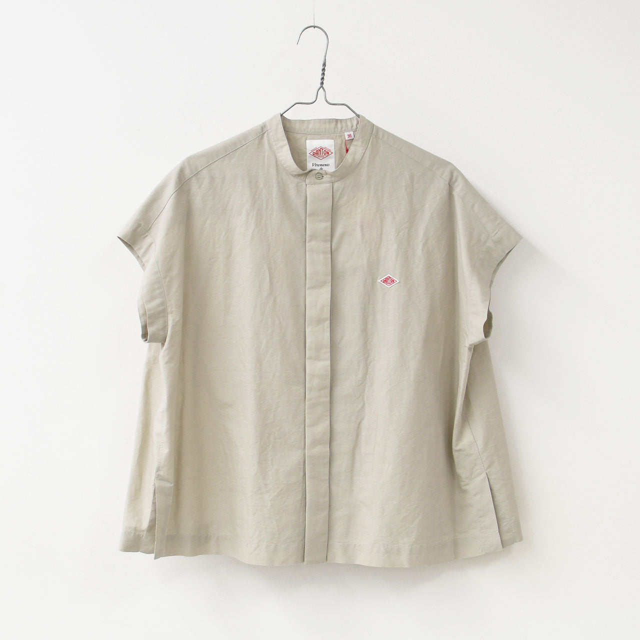 DANTON [ダントン] W COTTON LINEN SLUB SLEEVELESS SHIRT [DT-B0235VCL] コットンリネンスラブスリーブレスシャツ [2025SS]