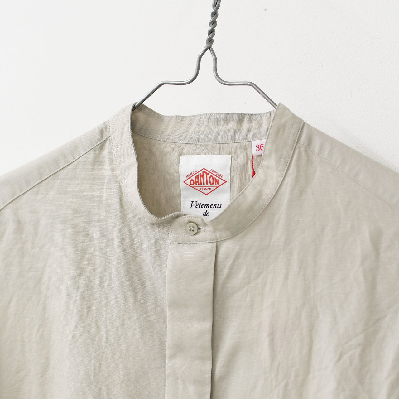 DANTON [ダントン] W COTTON LINEN SLUB SLEEVELESS SHIRT [DT-B0235VCL] コットンリネンスラブスリーブレスシャツ [2025SS]