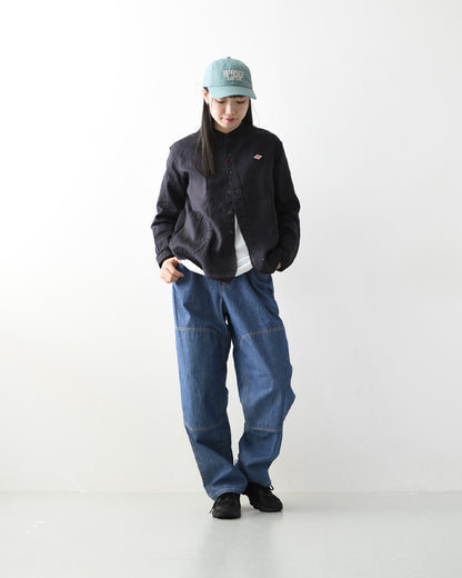 DANTON [ダントン] W RINEN BAND COLLAR SHIRT L/S  [DT-B0279FLI] リネンバンドカラーシャツ・長袖・ロングスリーブ・LADY'S [2026SS]