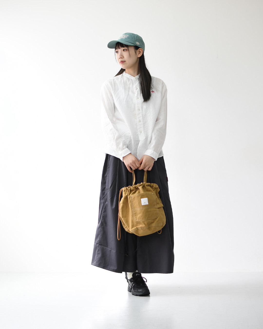 DANTON [ダントン] W RINEN BAND COLLAR SHIRT L/S  [DT-B0279FLI] リネンバンドカラーシャツ・長袖・ロングスリーブ・LADY'S [2026SS]