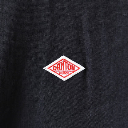 DANTON [ダントン] W RINEN BAND COLLAR SHIRT L/S  [DT-B0279FLI] リネンバンドカラーシャツ・長袖・ロングスリーブ・LADY'S [2026SS]