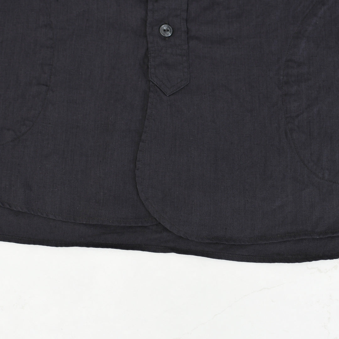 DANTON [ダントン] W RINEN BAND COLLAR SHIRT L/S  [DT-B0279FLI] リネンバンドカラーシャツ・長袖・ロングスリーブ・LADY'S [2026SS]