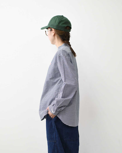 DANTON [ダントン] W L/S BAND COLLAR OXFORD SHIRTS  [DT-B0279OXP] 長袖バンドカラーオクスフォードシャツ [2026SS]