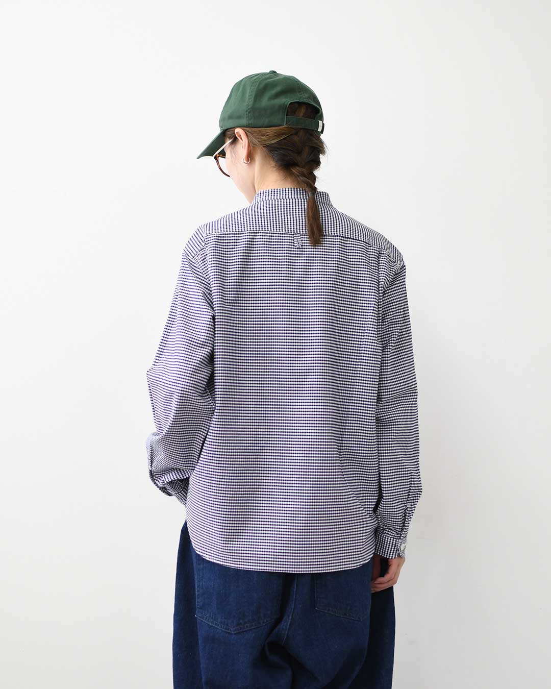 DANTON [ダントン] W L/S BAND COLLAR OXFORD SHIRTS  [DT-B0279OXP] 長袖バンドカラーオクスフォードシャツ [2026SS]