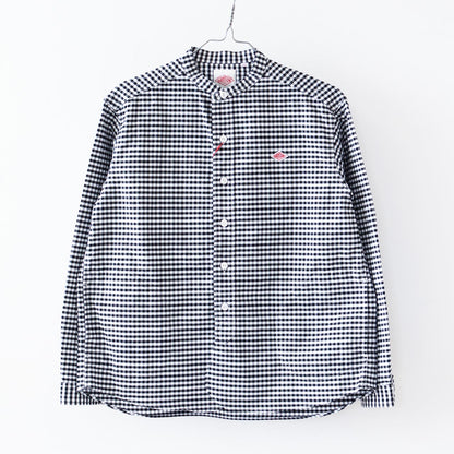 DANTON [ダントン] W L/S BAND COLLAR OXFORD SHIRTS  [DT-B0279OXP] 長袖バンドカラーオクスフォードシャツ [2026SS]