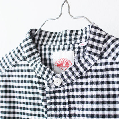DANTON [ダントン] W L/S BAND COLLAR OXFORD SHIRTS  [DT-B0279OXP] 長袖バンドカラーオクスフォードシャツ [2026SS]