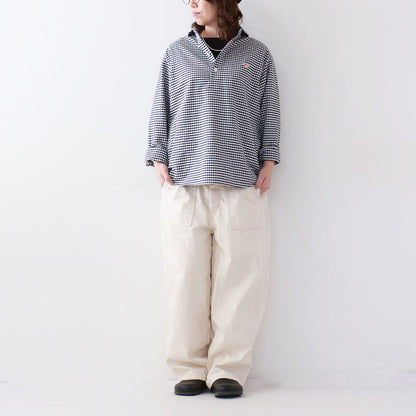 DANTON [ダントン] M OXFORD ROUND COLLAR PULLOVER SHIRT PATTERN [DT-B0282OXP] オクスフォードラウンドカラープルオーバーシャツ・MEN'S [2025SS]
