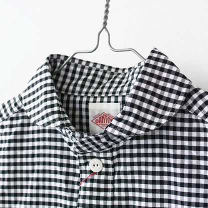 DANTON [ダントン] M OXFORD ROUND COLLAR PULLOVER SHIRT PATTERN [DT-B0282OXP] オクスフォードラウンドカラープルオーバーシャツ・MEN'S [2025SS]