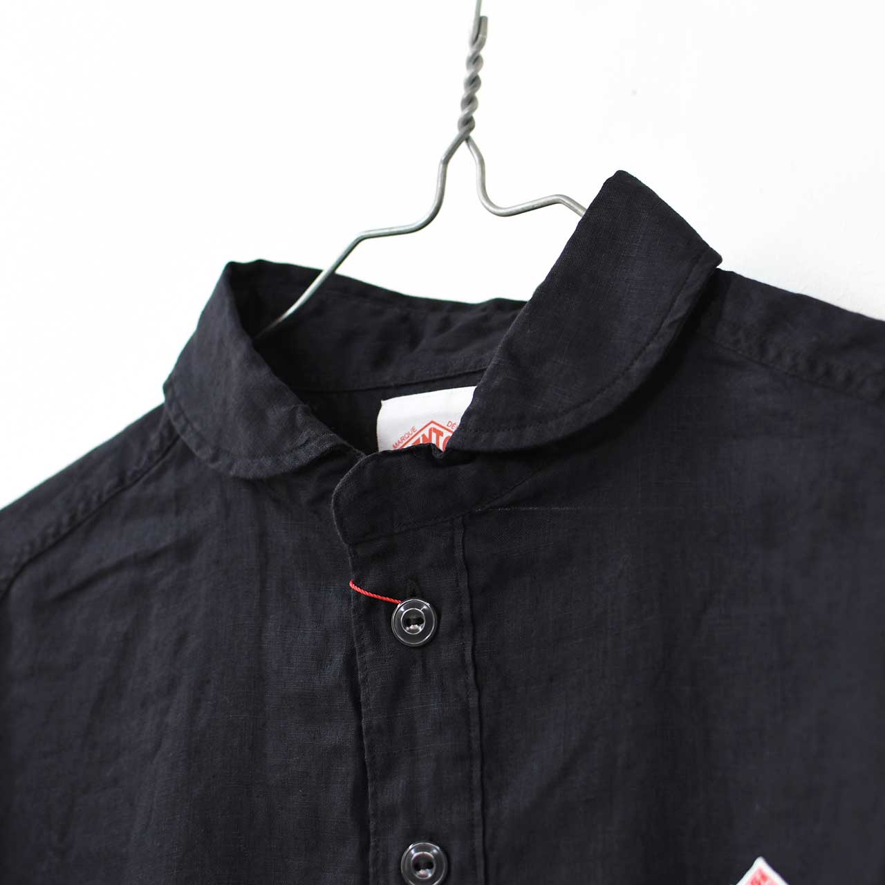 DANTON [ダントン] W LINEN CLOTH ROUND COLLAR P.O SHIRT S/S [DT-B0283FLI] リネンクロスラウンドカラープルオーバーシャツ ショートスリーブ [2026SS]