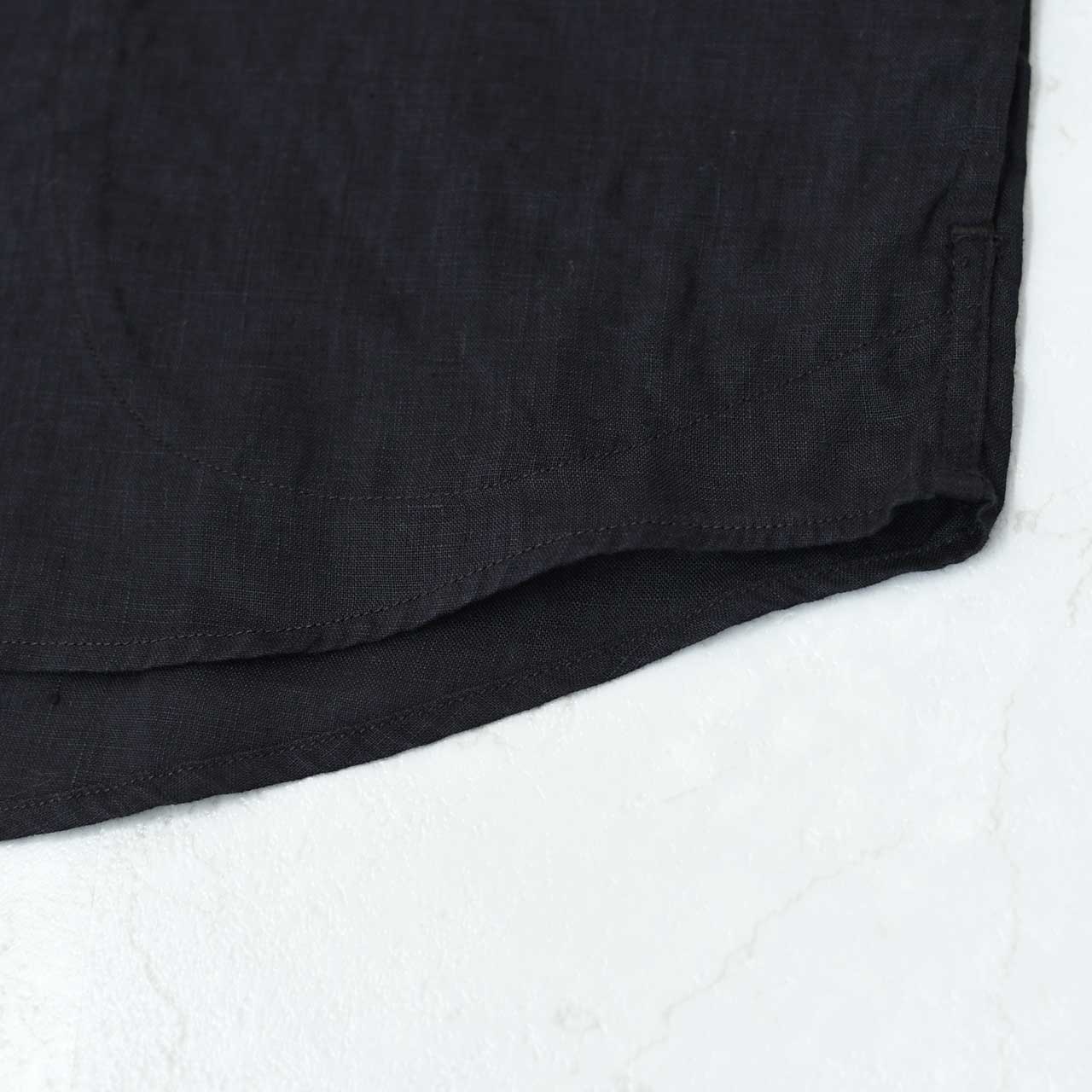 DANTON [ダントン] W LINEN CLOTH ROUND COLLAR P.O SHIRT S/S [DT-B0283FLI] リネンクロスラウンドカラープルオーバーシャツ ショートスリーブ [2026SS]