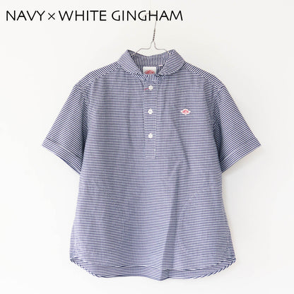 DANTON [ダントン] W OXFORD ROUND COLLAR SHORT SLEEVE PULLOVER SHIRT [DT-B0283OXP] オクスフォードラウンドカラーショートスリーブプルオーバーシャツ [2026SS]