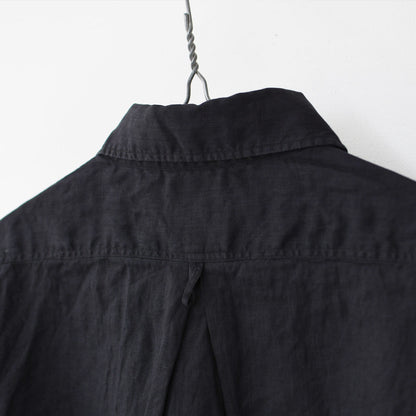 DANTON [ダントン] M LINEN CLOTH ROUND COLLAR P.O SHIRT S/S [DT-B0284FLI] リネンクロスラウンドカラープルオーバーシャツ ショートスリーブ・MEN'S [2025SS]