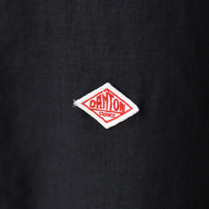 DANTON [ダントン] M LINEN CLOTH ROUND COLLAR P.O SHIRT S/S [DT-B0284FLI] リネンクロスラウンドカラープルオーバーシャツ ショートスリーブ・MEN'S [2025SS]