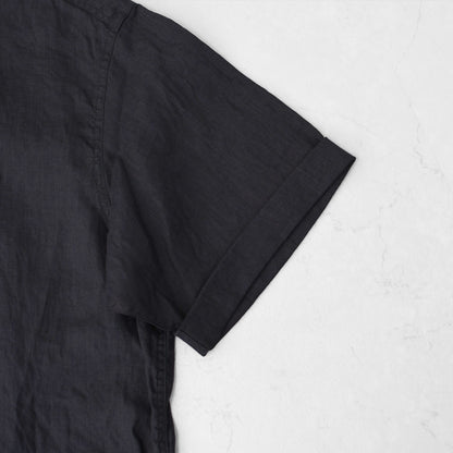 DANTON [ダントン] M LINEN CLOTH ROUND COLLAR P.O SHIRT S/S [DT-B0284FLI] リネンクロスラウンドカラープルオーバーシャツ ショートスリーブ・MEN'S [2025SS]