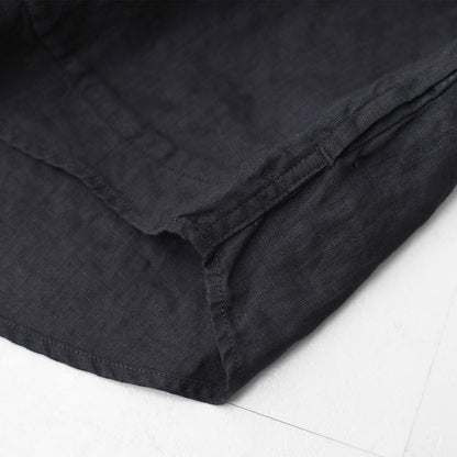 DANTON [ダントン] M LINEN CLOTH ROUND COLLAR P.O SHIRT S/S [DT-B0284FLI] リネンクロスラウンドカラープルオーバーシャツ ショートスリーブ・MEN'S [2025SS]