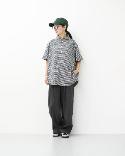 DANTON [ダントン] M OXFORD ROUND COLLAR SHORT SLEEVE PULLOVER SHIRT [DT-B0284OXP] オクスフォードラウンドカラーショートスリーブプルオーバーシャツ [2026SS]