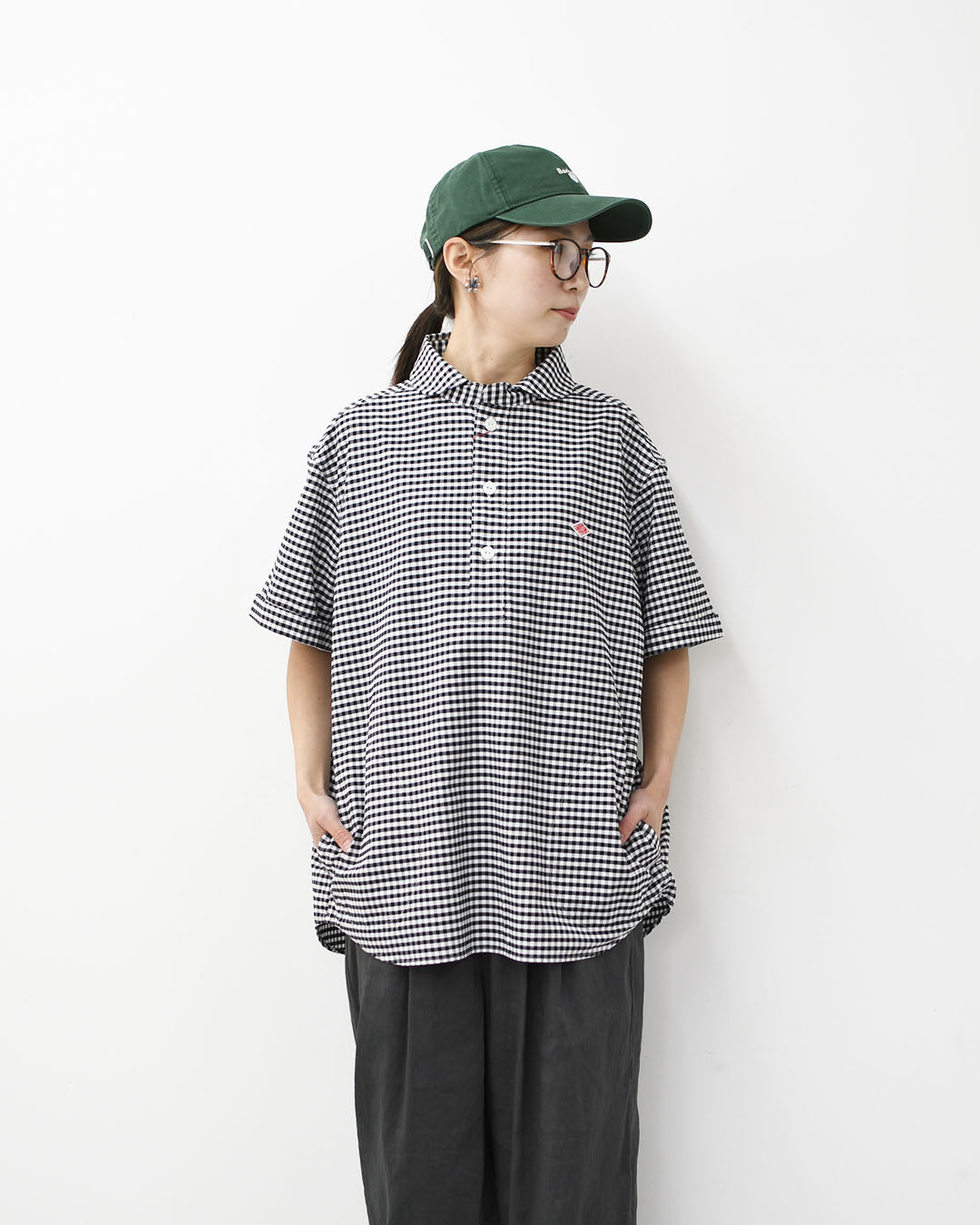 DANTON [ダントン] M OXFORD ROUND COLLAR SHORT SLEEVE PULLOVER SHIRT [DT-B0284OXP] オクスフォードラウンドカラーショートスリーブプルオーバーシャツ [2026SS]