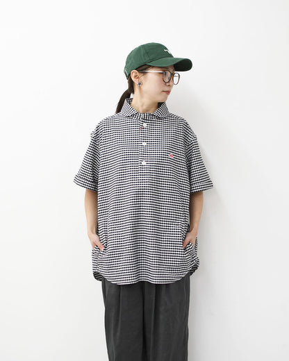 DANTON [ダントン] M OXFORD ROUND COLLAR SHORT SLEEVE PULLOVER SHIRT [DT-B0284OXP] オクスフォードラウンドカラーショートスリーブプルオーバーシャツ [2026SS]