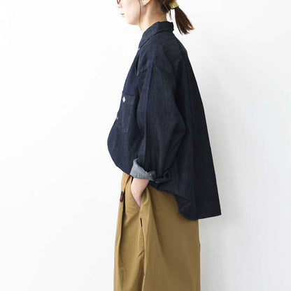 DANTON [ダントン] W DENIM DUNGAREE B.D SHIRT [DT-B0292DUG] デニムダンガリーB.Dシャツ [2025SS]
