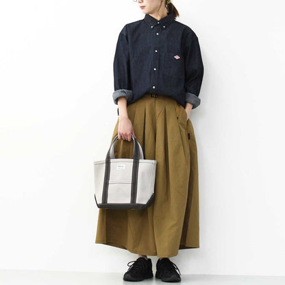 DANTON [ダントン] W DENIM DUNGAREE B.D SHIRT [DT-B0292DUG] デニムダンガリーB.Dシャツ [2025SS]