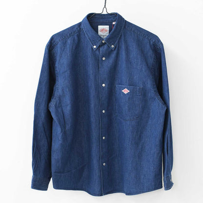DANTON [ダントン] W DENIM DUNGAREE B.D SHIRT [DT-B0292DUG] デニムダンガリーB.Dシャツ [2025SS]
