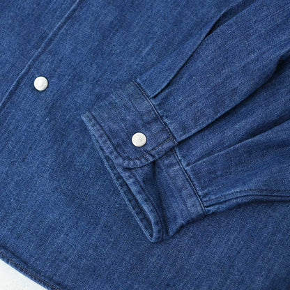 DANTON [ダントン] W DENIM DUNGAREE B.D SHIRT [DT-B0292DUG] デニムダンガリーB.Dシャツ [2025SS]