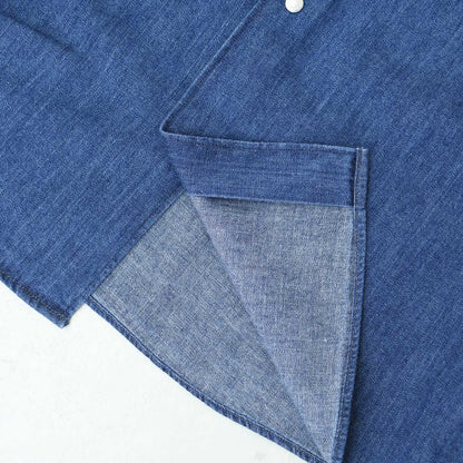 DANTON [ダントン] W DENIM DUNGAREE B.D SHIRT [DT-B0292DUG] デニムダンガリーB.Dシャツ [2025SS]