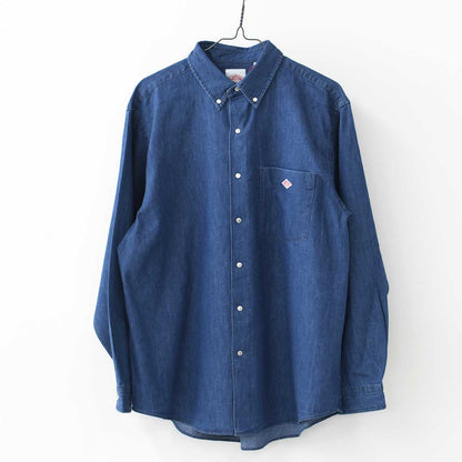 DANTON [ダントン] M DENIM DUNGAREE B.D SHIRT [DT-B0293DUG] デニムダンガリーB.Dシャツ [2025SS]