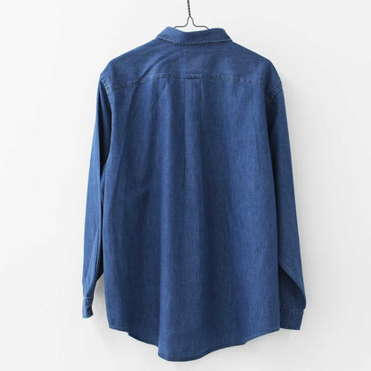 DANTON [ダントン] M DENIM DUNGAREE B.D SHIRT [DT-B0293DUG] デニムダンガリーB.Dシャツ [2025SS]