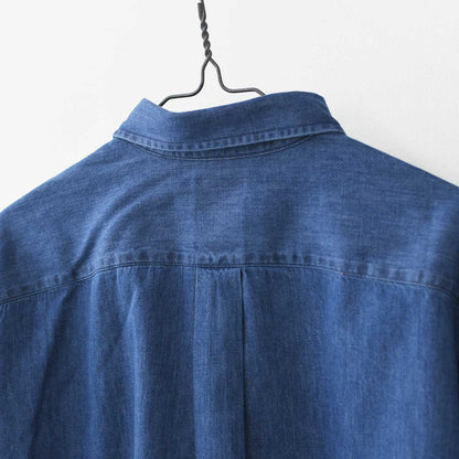 DANTON [ダントン] M DENIM DUNGAREE B.D SHIRT [DT-B0293DUG] デニムダンガリーB.Dシャツ [2025SS]
