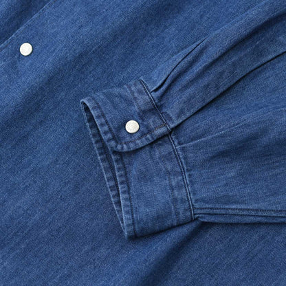 DANTON [ダントン] M DENIM DUNGAREE B.D SHIRT [DT-B0293DUG] デニムダンガリーB.Dシャツ [2025SS]