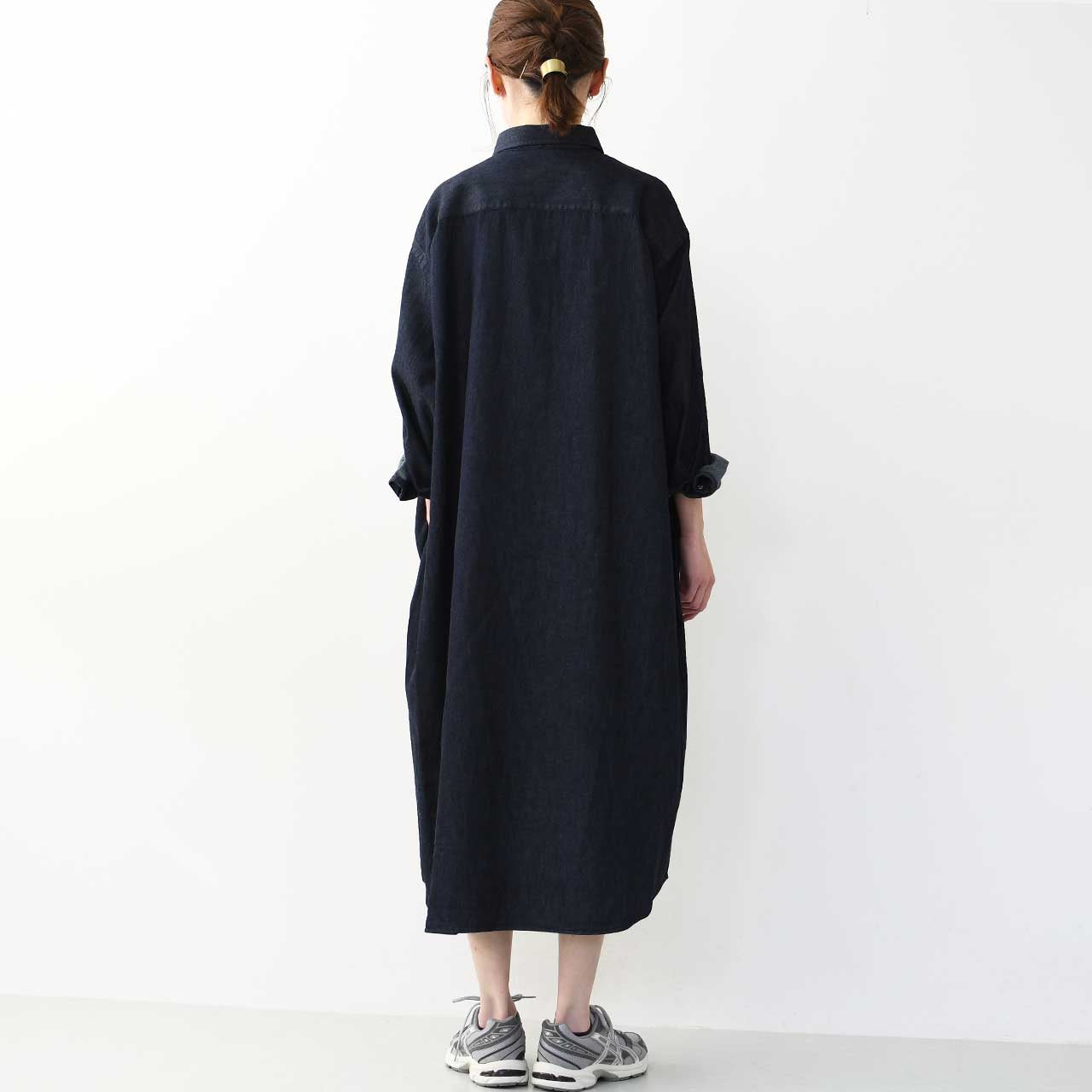 DANTON [ダントン] W DENIM DUNGAREE B.D SHIRT DRESS [DT-B0294DUG] デニムダンガリーB.Dシャツドレス [2025SS]