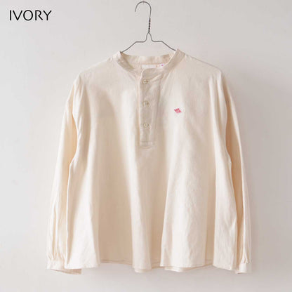 DANTON [ダントン] W ORGANIC COTTON HENLEY NECK SHIRT [DT-B0304OCV] オーガニックコットンヘンリーネックシャツ [2025AW]